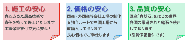 3つの安心システムイメージ